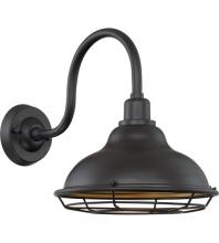 Nuvo 60/7012 - Newbridge - 1 Light Sconce with- Dark Bronze and Gold Finish