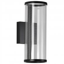 Nuvo 62/2042 - Vale; 12 Inch LED Sconce; Matte Black; Silk Screened Acrylic Lens