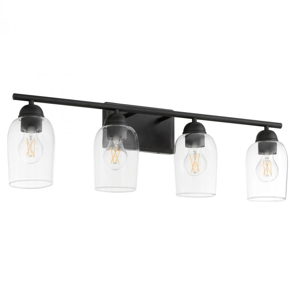 Wallinger 4 Light Vanity, Matte Black