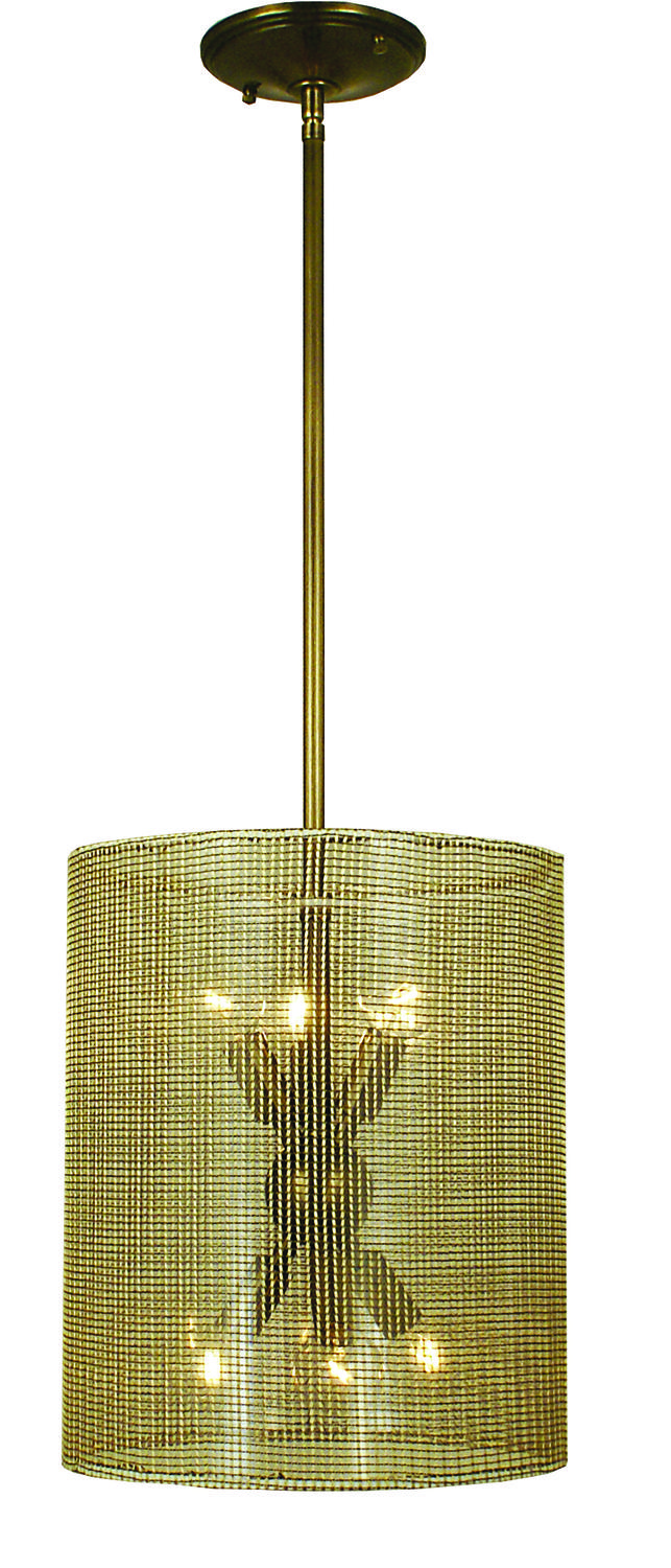 6-Light Mahogany Bronze Simone Mini Chandelier