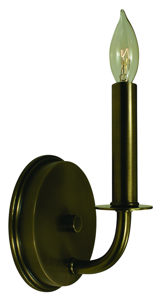 1-Light Antique Brass Warwick Sconce