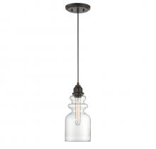 Savoy House Meridian M70018ORB - 1-Light Mini Pendant in Oil Rubbed Bronze