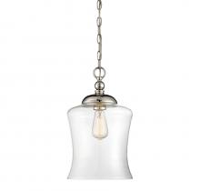 Savoy House Meridian M70019PN - 1-Light Mini Pendant in Polished Nickel