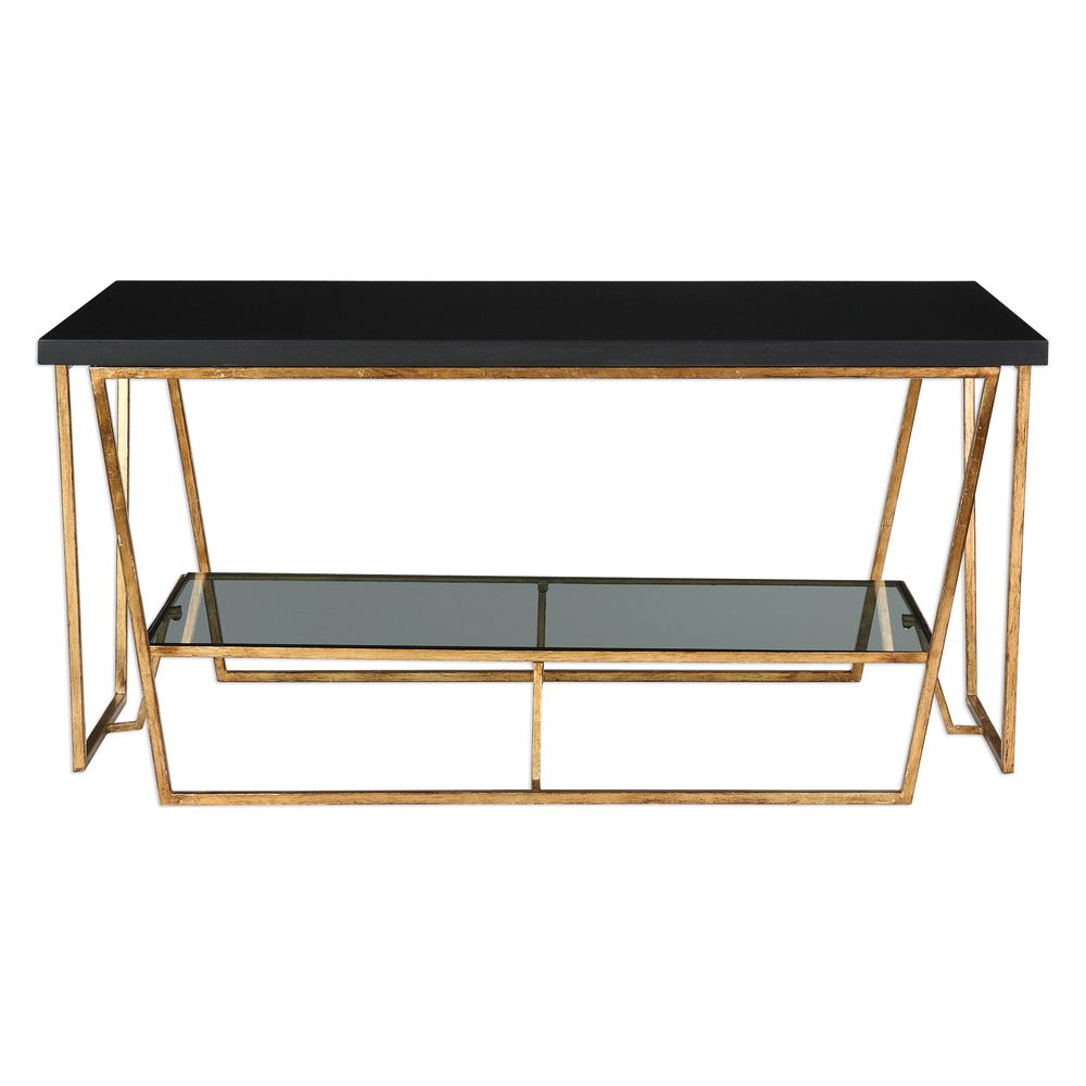 Uttermost Agnes Black Granite Coffee Table