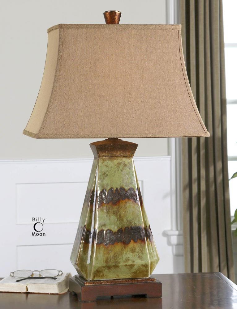 One Light Rustic Dark Bronze Table Lamp