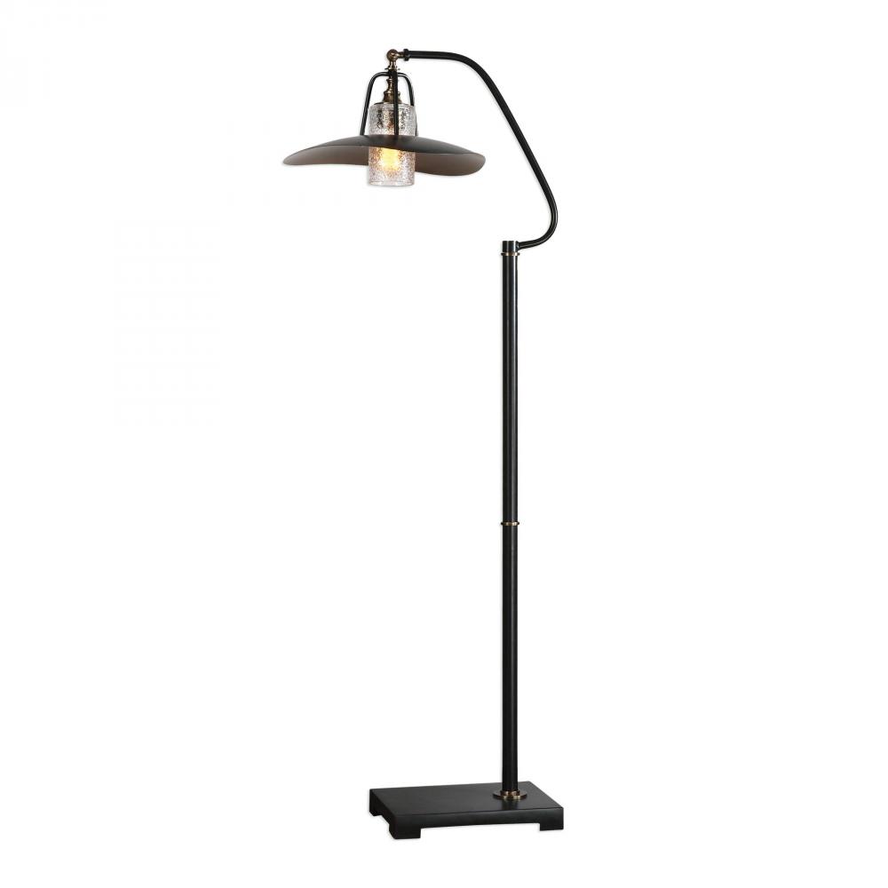 Uttermost Arkutino Black Iron Floor Lamp