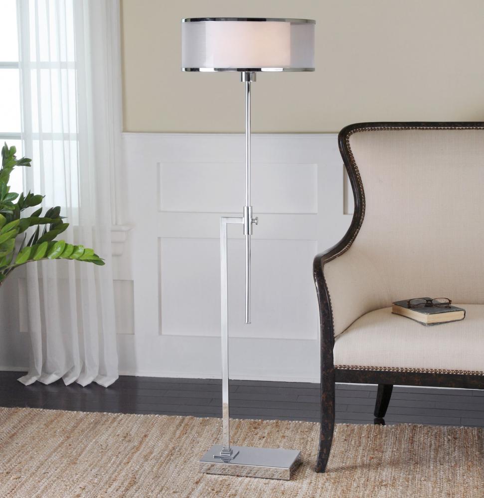 Uttermost Duarte Nickel-Plated Floor Lamp