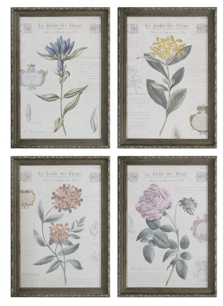 Le Jardin des Fleurs Floral Art Set/4