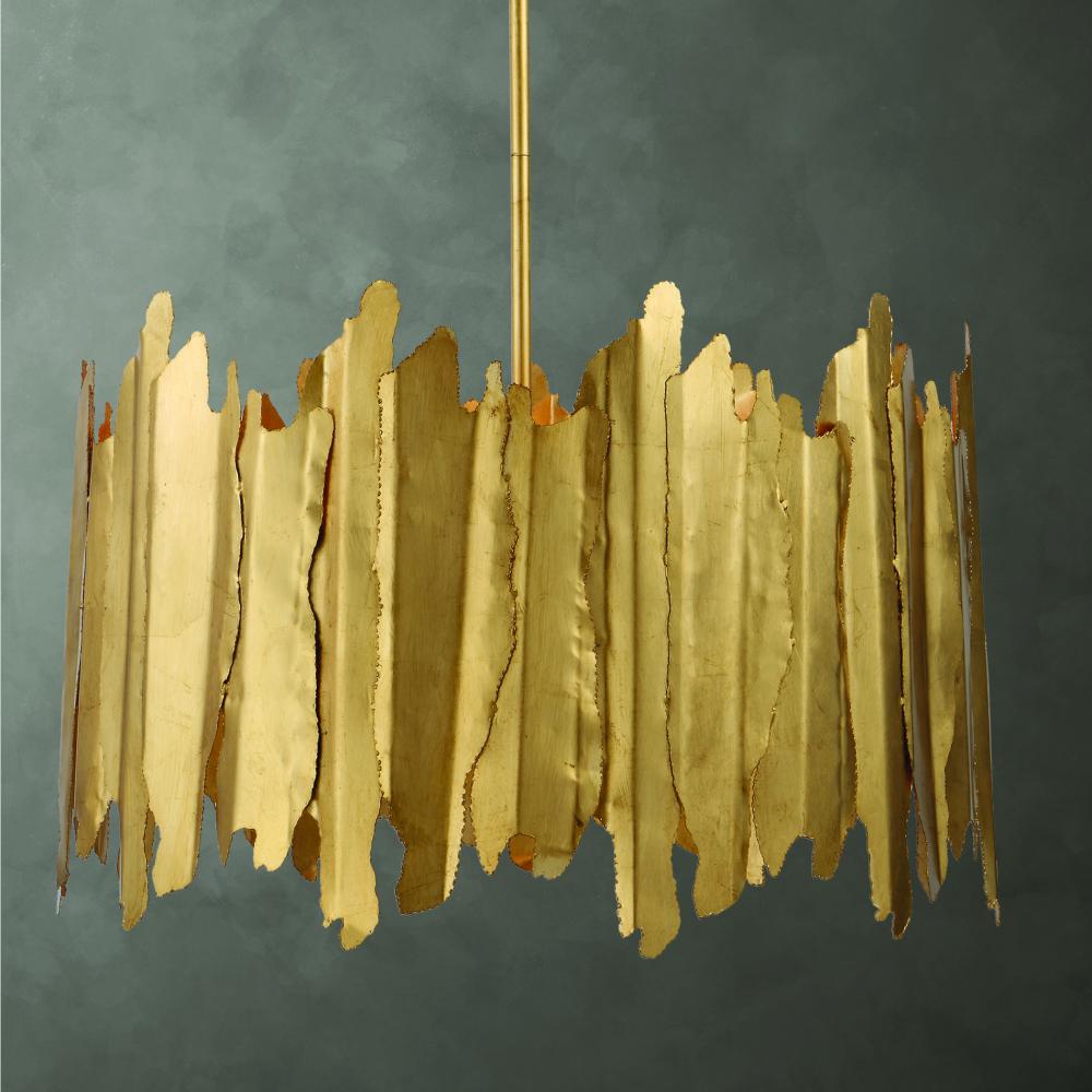 Golden Gate 8 Light Industrial Pendant