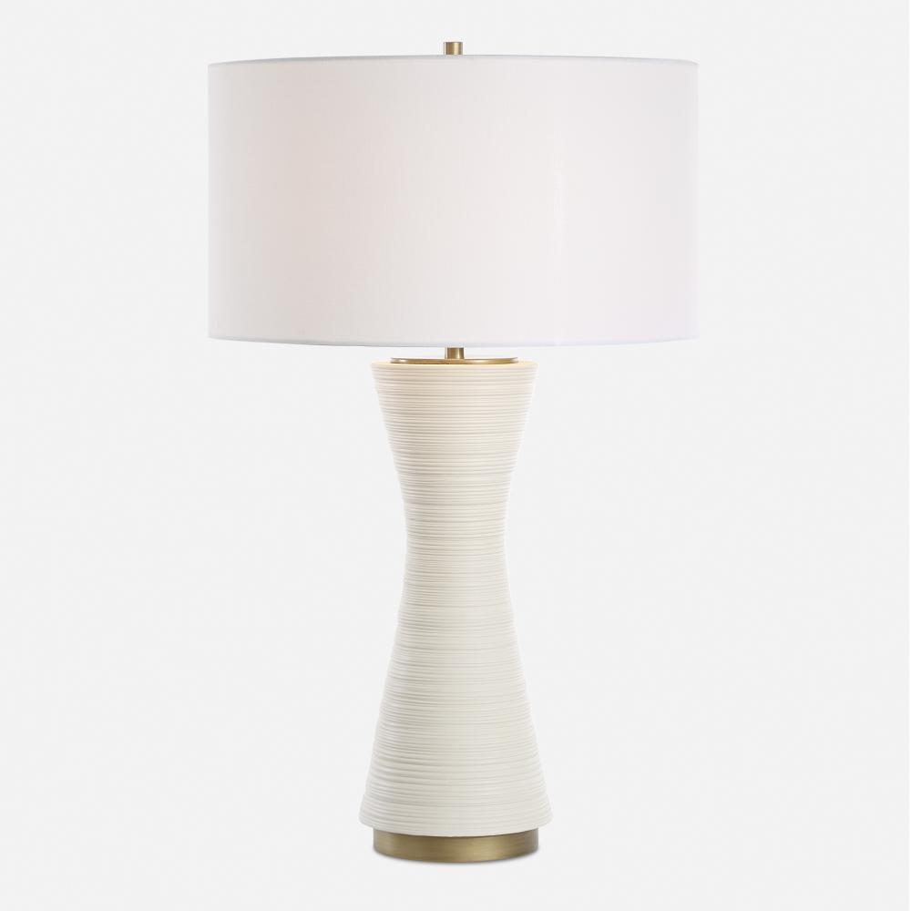 Uttermost Ridgeline Matte White Table Lamp