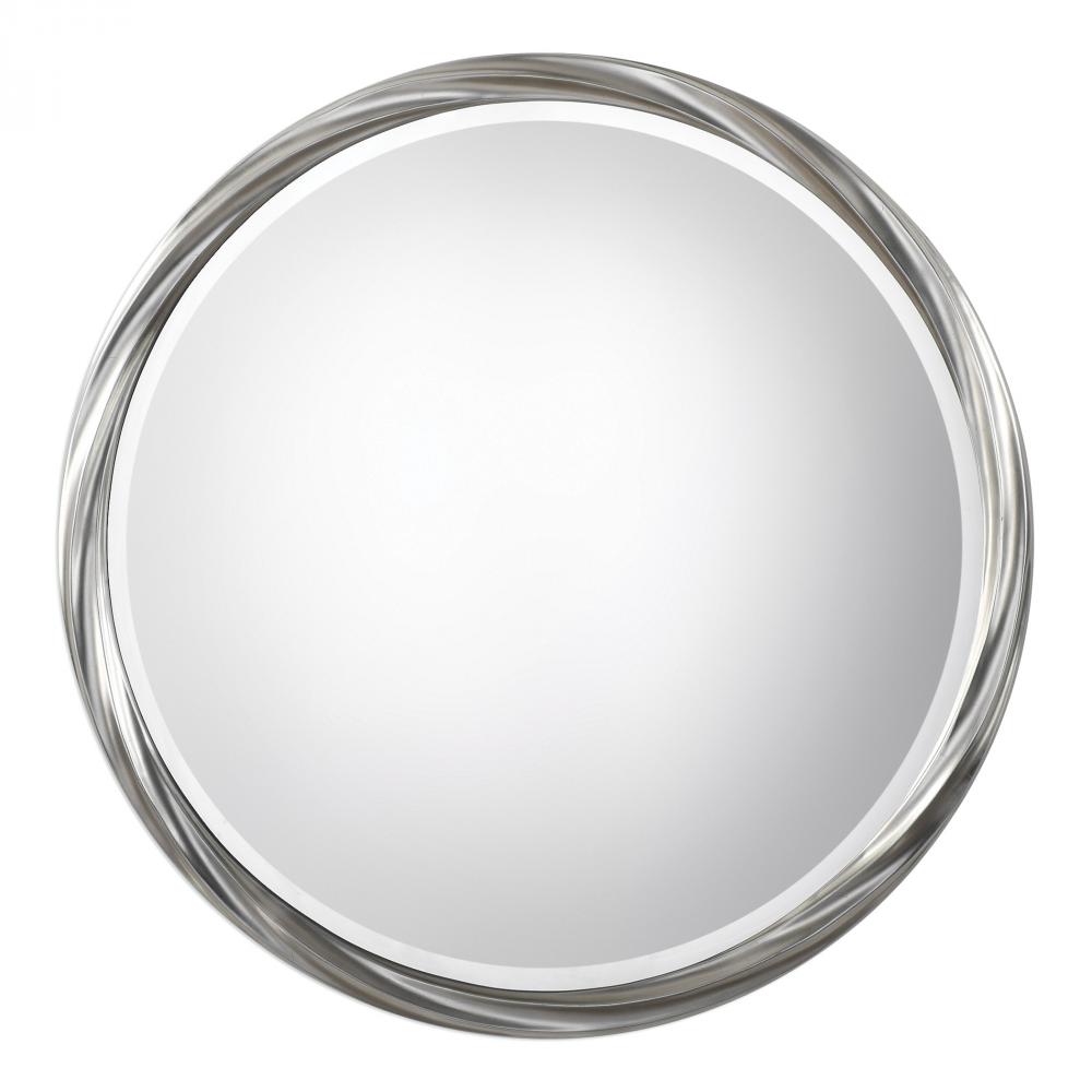 Orion Silver Round Mirror