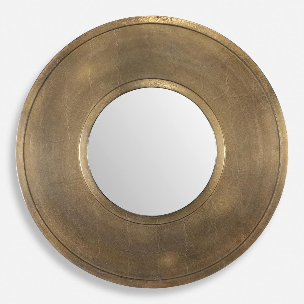 Axel Round Brass Mirror