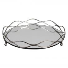 Uttermost 20177 - Uttermost Rachele Mirrored Silver Tray