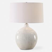 Uttermost 30411 - Dribble White Glaze Table Lamp