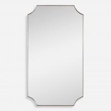 Uttermost 09727 - Lennox Brass Scalloped Corner Mirror