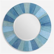 Uttermost 09786 - Isle Aqua Round Mirror