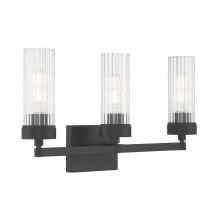 ELK Home 2613-MB-CL - Lida 21'' Wide 3-Light Vanity Light - Matte Black