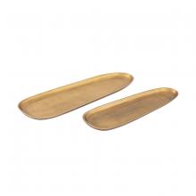 ELK Home H0897-9846/S2 - Blain Tray - Set of 2 Brass (2 pack)